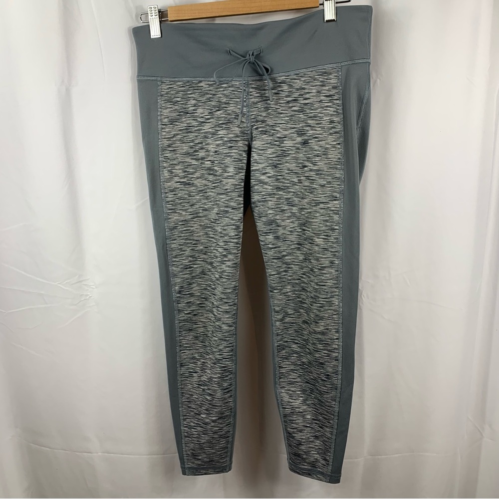 GapFit Leggings Grey Spdy Size Medium Gray Side Panel Athletic Activewear